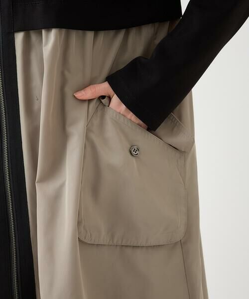 Maison de CINQ / メゾン ドゥ サンク ロング・マキシ丈ワンピース | 【小さいサイズ/洗える】タフタジョイントフロントジップワンピース | 詳細10