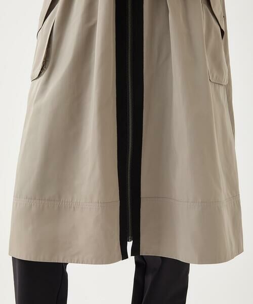 Maison de CINQ / メゾン ドゥ サンク ロング・マキシ丈ワンピース | 【小さいサイズ/洗える】タフタジョイントフロントジップワンピース | 詳細11