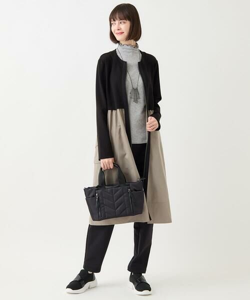 Maison de CINQ / メゾン ドゥ サンク ロング・マキシ丈ワンピース | 【小さいサイズ/洗える】タフタジョイントフロントジップワンピース | 詳細16