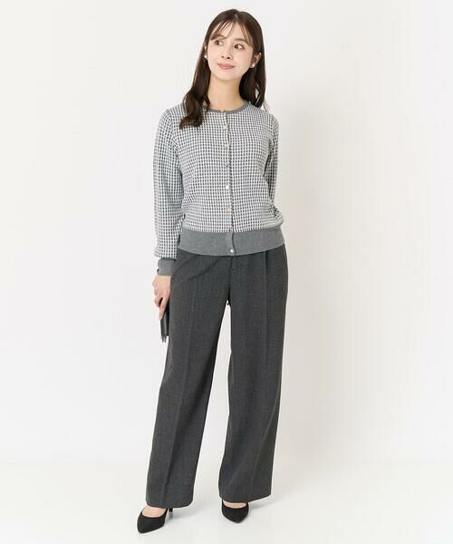 Maison de CINQ / メゾン ドゥ サンク その他パンツ | 【小さいサイズ】ツイード調両面起毛ワイドパンツ/洗える | 詳細27