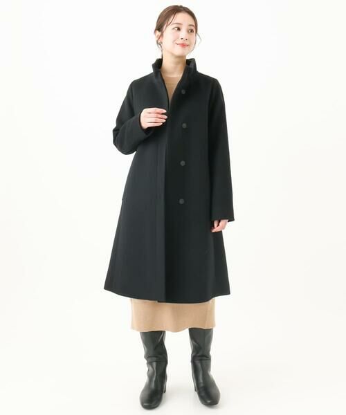 Maison de CINQ / メゾン ドゥ サンク その他アウター | 【小さいサイズ】Super100sウールスタンドカラーコート | 詳細22