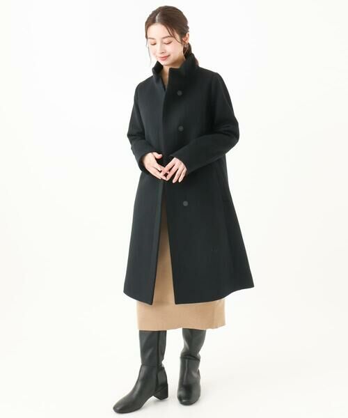 Maison de CINQ / メゾン ドゥ サンク その他アウター | 【小さいサイズ】Super100sウールスタンドカラーコート | 詳細24