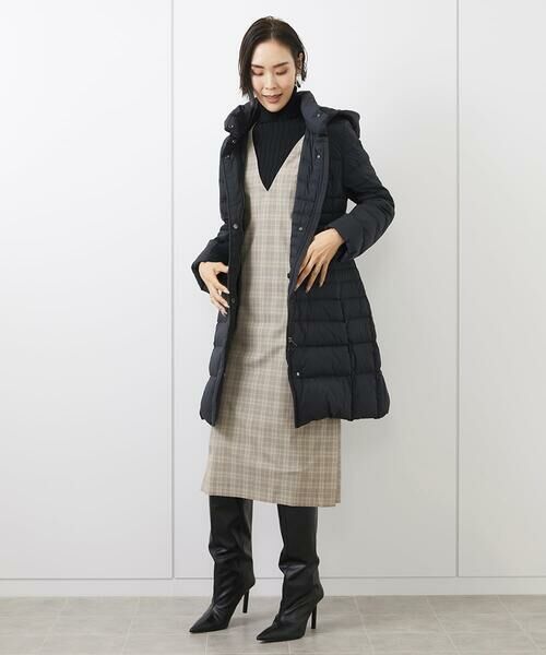Maison de CINQ / メゾン ドゥ サンク ロング・マキシ丈ワンピース | [小さいサイズ]Vネックミルドワンピース(機能性素材) | 詳細20