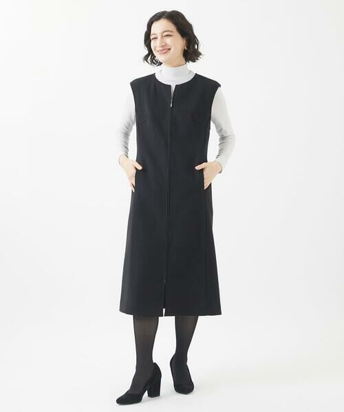 Maison de CINQ / メゾン ドゥ サンク ロング・マキシ丈スカート | [セットアップ対応]圧縮ジャージージャンパースカート | 詳細28