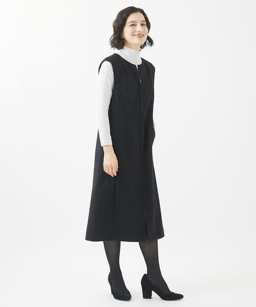 Maison de CINQ / メゾン ドゥ サンク ロング・マキシ丈スカート | [セットアップ対応]圧縮ジャージージャンパースカート | 詳細30