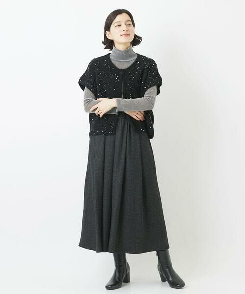 Maison de CINQ / メゾン ドゥ サンク ロング・マキシ丈スカート | [日本製]ウール混ストレッチツイードスカート | 詳細29