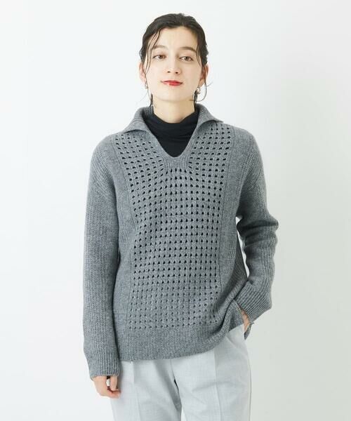Maison de CINQ / メゾン ドゥ サンク ニット・セーター | [日本製]ホールガーメントレーシーニット | 詳細1