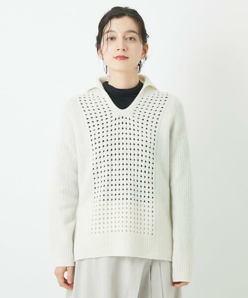 Maison de CINQ / メゾン ドゥ サンク ニット・セーター | [日本製]ホールガーメントレーシーニット | 詳細4