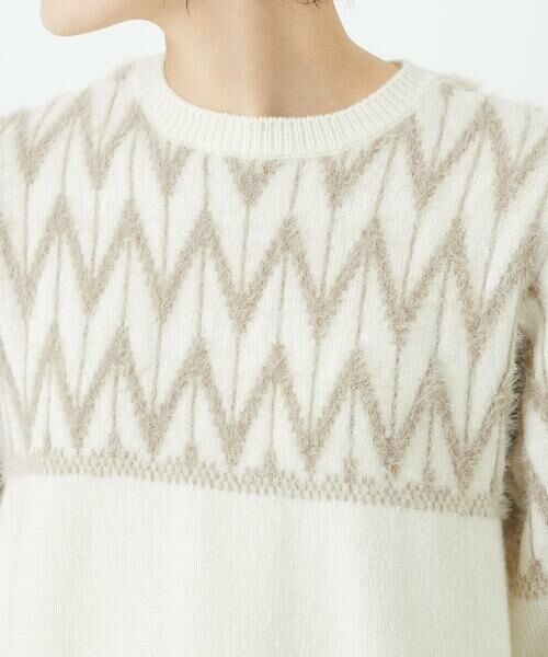 Maison de CINQ / メゾン ドゥ サンク ニット・セーター | シャギーモールジャガードニット | 詳細6