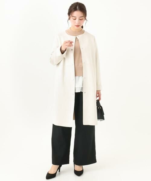 Maison de CINQ / メゾン ドゥ サンク その他パンツ | 【小さいサイズ】裏起毛ワイドストレートプルオンパンツ/洗える | 詳細28