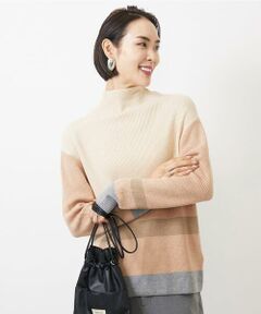 Maison de CINQ / メゾン ドゥ サンク ニット・セーター | [小さいサイズ]ボトルネックボーダーニット
