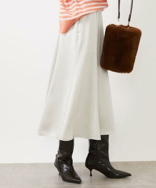 Maison de CINQ / メゾン ドゥ サンク ロング・マキシ丈スカート | [小さいサイズ]ヴィンテージサテンスカート | 詳細2
