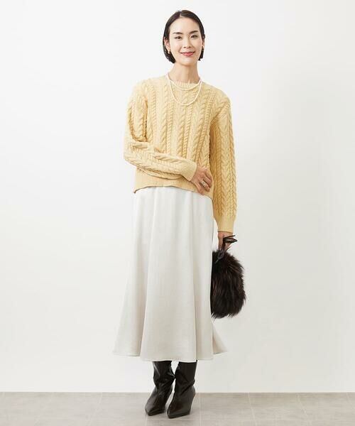 Maison de CINQ / メゾン ドゥ サンク ロング・マキシ丈スカート | [小さいサイズ]ヴィンテージサテンスカート | 詳細23