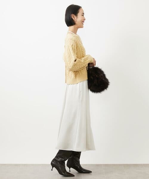 Maison de CINQ / メゾン ドゥ サンク ロング・マキシ丈スカート | [小さいサイズ]ヴィンテージサテンスカート | 詳細24