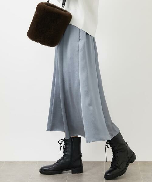 Maison de CINQ / メゾン ドゥ サンク ロング・マキシ丈スカート | [小さいサイズ]ヴィンテージサテンスカート | 詳細4