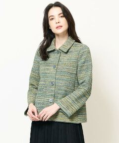 Maison de CINQ / メゾン ドゥ サンク セットアップ | ミックスツイードニットジャケット