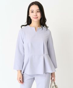 Maison de CINQ / メゾン ドゥ サンク シャツ・ブラウス | 【小さいサイズ】パール調デザインブラウス/制菌加工/洗える