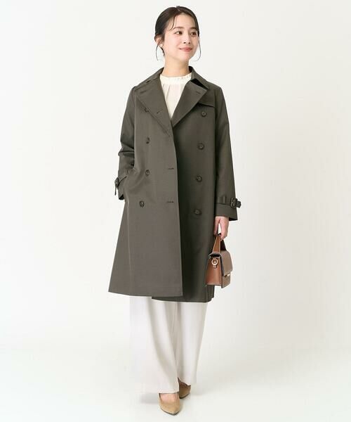 Maison de CINQ / メゾン ドゥ サンク シャツ・ブラウス | 【小さいサイズ】フリルネックデザインサテンワッシャーブラウス/洗える | 詳細20