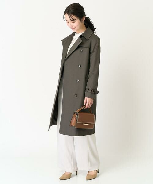 Maison de CINQ / メゾン ドゥ サンク シャツ・ブラウス | 【小さいサイズ】フリルネックデザインサテンワッシャーブラウス/洗える | 詳細21