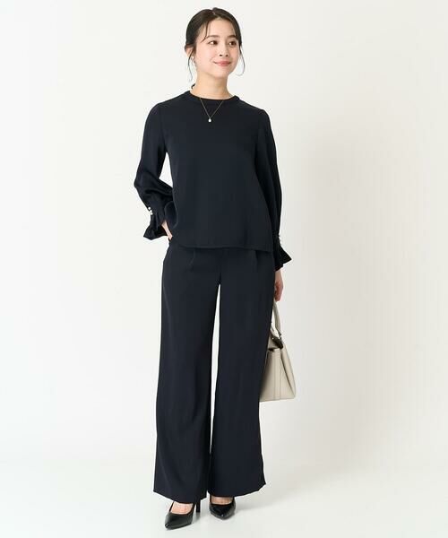 Maison de CINQ / メゾン ドゥ サンク シャツ・ブラウス | 【小さいサイズ】タックフリルデザインスリーブブラウス/撥水加工/洗える/セットアップ対応 | 詳細14