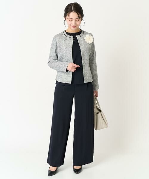 Maison de CINQ / メゾン ドゥ サンク シャツ・ブラウス | 【小さいサイズ】タックフリルデザインスリーブブラウス/撥水加工/洗える/セットアップ対応 | 詳細17