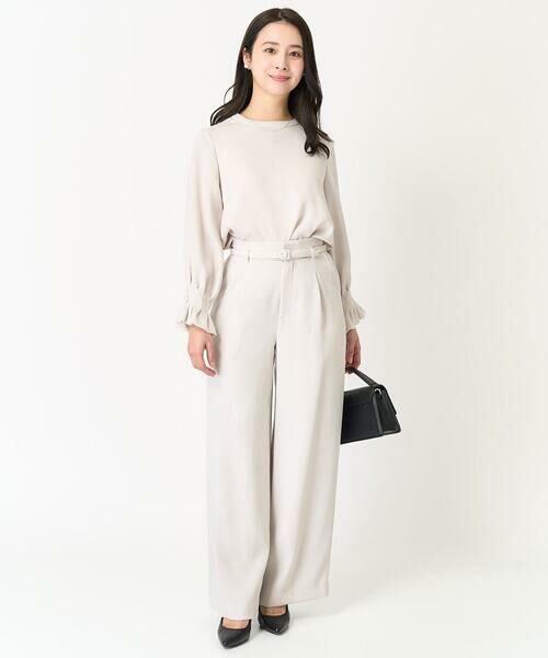 Maison de CINQ / メゾン ドゥ サンク シャツ・ブラウス | 【小さいサイズ】タックフリルデザインスリーブブラウス/撥水加工/洗える/セットアップ対応 | 詳細18