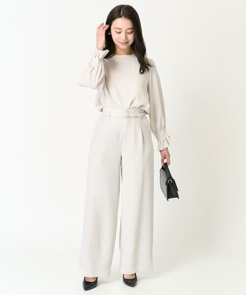 Maison de CINQ / メゾン ドゥ サンク シャツ・ブラウス | 【小さいサイズ】タックフリルデザインスリーブブラウス/撥水加工/洗える/セットアップ対応 | 詳細20