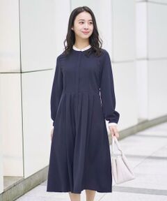 Maison de CINQ / メゾン ドゥ サンク ロング・マキシ丈ワンピース | 【小さいサイズ】配色デザインワンピース/洗える