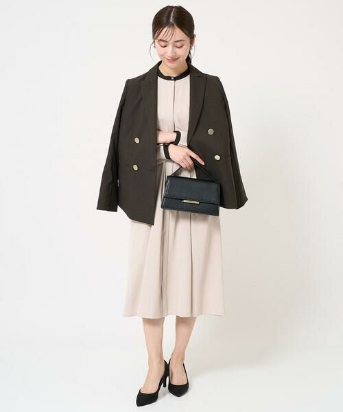 Maison de CINQ / メゾン ドゥ サンク ロング・マキシ丈ワンピース | 【小さいサイズ】配色デザインワンピース/洗える | 詳細23