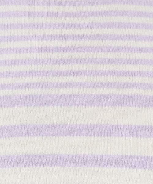 Maison de CINQ / メゾン ドゥ サンク ニット・セーター | 【小さいサイズ】ボーダー柄モックネック六分袖ニット/洗える | 詳細11