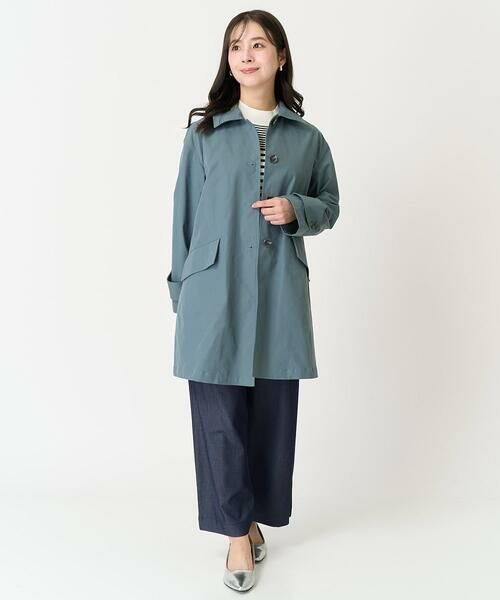 Maison de CINQ / メゾン ドゥ サンク ニット・セーター | 【小さいサイズ】ボーダー柄モックネック六分袖ニット/洗える | 詳細15