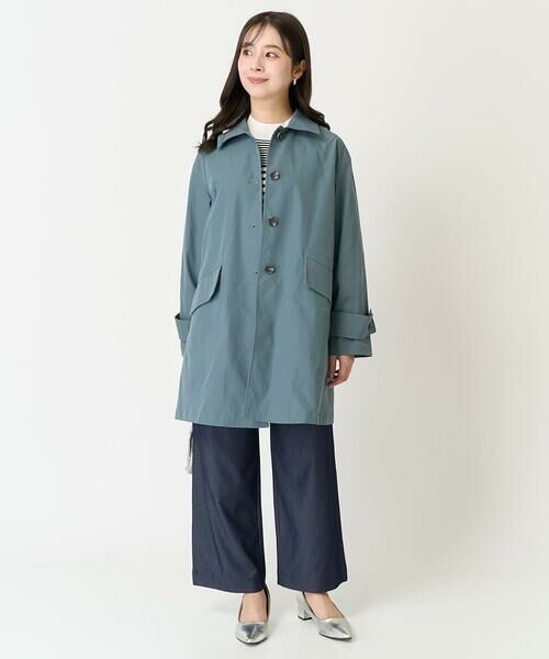 Maison de CINQ / メゾン ドゥ サンク ニット・セーター | 【小さいサイズ】ボーダー柄モックネック六分袖ニット/洗える | 詳細16