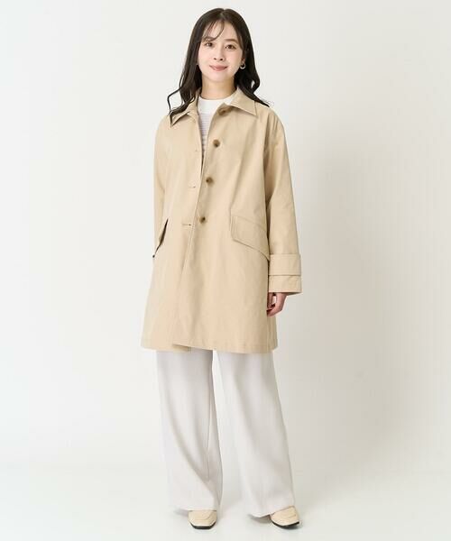 Maison de CINQ / メゾン ドゥ サンク ニット・セーター | 【小さいサイズ】ボーダー柄モックネック六分袖ニット/洗える | 詳細30