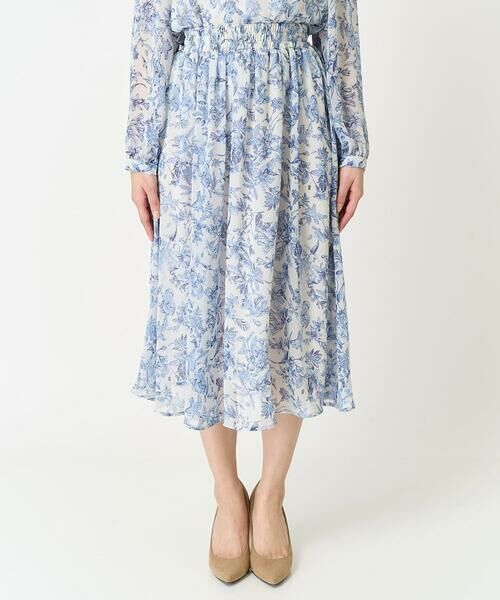 Maison de CINQ / メゾン ドゥ サンク ロング・マキシ丈スカート | 【小さいサイズ】花柄シフォンスカート/丈の長さが選べる/洗える | 詳細10