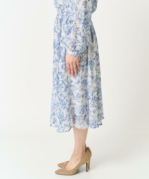 Maison de CINQ / メゾン ドゥ サンク ロング・マキシ丈スカート | 【小さいサイズ】花柄シフォンスカート/丈の長さが選べる/洗える | 詳細11