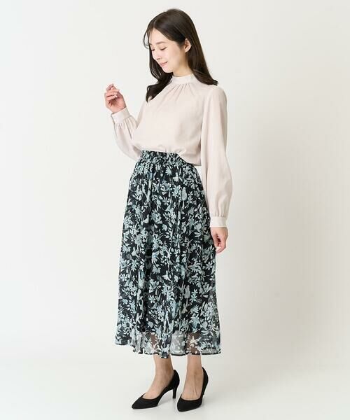 Maison de CINQ / メゾン ドゥ サンク ロング・マキシ丈スカート | 【小さいサイズ】花柄シフォンスカート/丈の長さが選べる/洗える | 詳細24