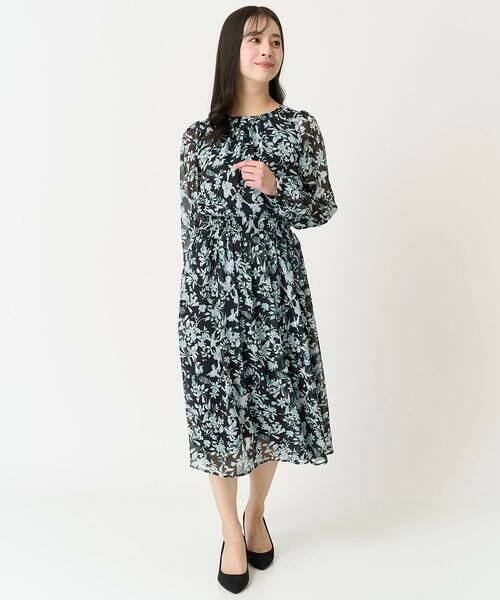 Maison de CINQ / メゾン ドゥ サンク ロング・マキシ丈スカート | 【小さいサイズ】花柄シフォンスカート/丈の長さが選べる/洗える | 詳細29