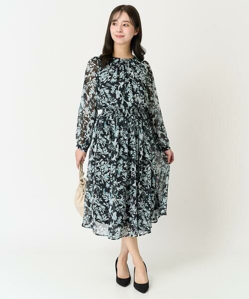 Maison de CINQ / メゾン ドゥ サンク ロング・マキシ丈スカート | 【小さいサイズ】花柄シフォンスカート/丈の長さが選べる/洗える | 詳細30