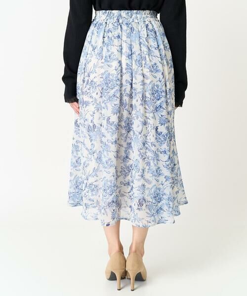Maison de CINQ / メゾン ドゥ サンク ロング・マキシ丈スカート | 【小さいサイズ】花柄シフォンスカート/丈の長さが選べる/洗える | 詳細5