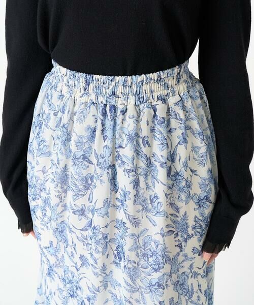 Maison de CINQ / メゾン ドゥ サンク ロング・マキシ丈スカート | 【小さいサイズ】花柄シフォンスカート/丈の長さが選べる/洗える | 詳細6