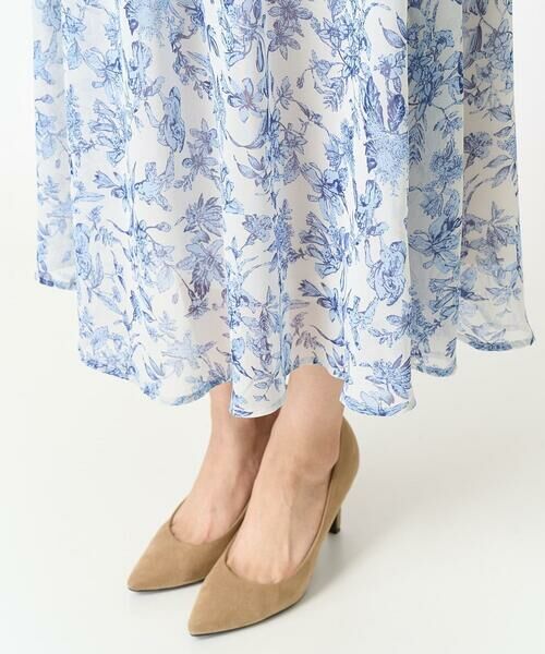 Maison de CINQ / メゾン ドゥ サンク ロング・マキシ丈スカート | 【小さいサイズ】花柄シフォンスカート/丈の長さが選べる/洗える | 詳細7