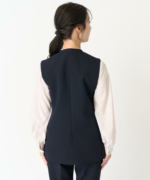 Maison de CINQ / メゾン ドゥ サンク ベスト | 【小さいサイズ】Vネックノーカラージレ/制菌加工/洗える | 詳細6