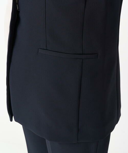 Maison de CINQ / メゾン ドゥ サンク ベスト | 【小さいサイズ】Vネックノーカラージレ/制菌加工/洗える | 詳細9