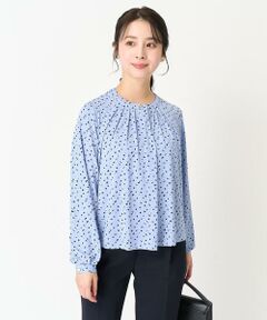 Maison de CINQ / メゾン ドゥ サンク カットソー | 【小さいサイズ】アニマル調ドット柄ジャージーカットソー/洗える