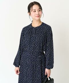 Maison de CINQ / メゾン ドゥ サンク カットソー | 【小さいサイズ】アニマル調ドット柄ジャージーカットソー/洗える