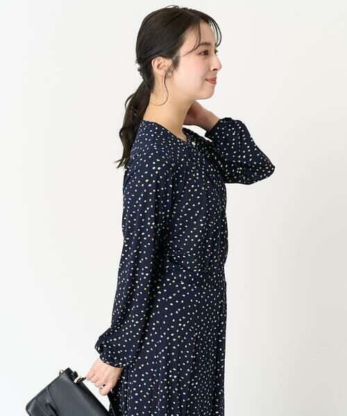 Maison de CINQ / メゾン ドゥ サンク カットソー | 【小さいサイズ】アニマル調ドット柄ジャージーカットソー/洗える | 詳細1