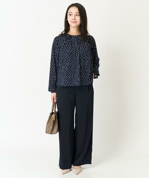 Maison de CINQ / メゾン ドゥ サンク カットソー | 【小さいサイズ】アニマル調ドット柄ジャージーカットソー/洗える | 詳細15