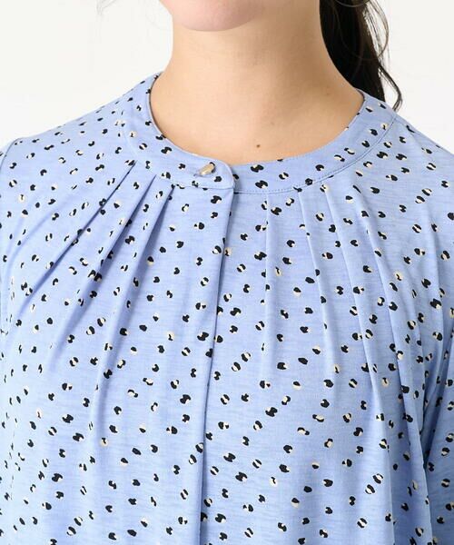 Maison de CINQ / メゾン ドゥ サンク カットソー | 【小さいサイズ】アニマル調ドット柄ジャージーカットソー/洗える | 詳細6