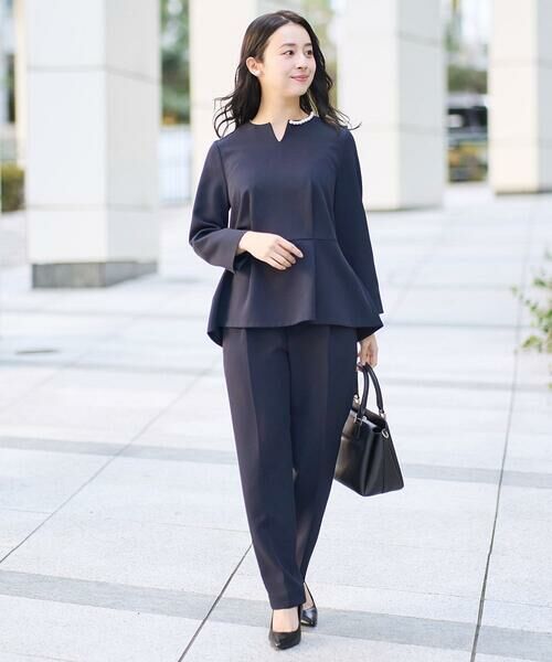 Maison de CINQ / メゾン ドゥ サンク チノ・ワークパンツ | 【小さいサイズ】ベーシックテーパードパンツ/制菌加工/洗える/セットアップ対応 | 詳細13