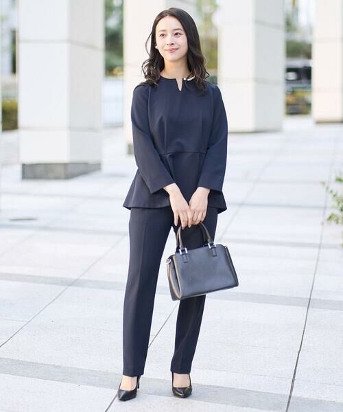 Maison de CINQ / メゾン ドゥ サンク チノ・ワークパンツ | 【小さいサイズ】ベーシックテーパードパンツ/制菌加工/洗える/セットアップ対応 | 詳細15